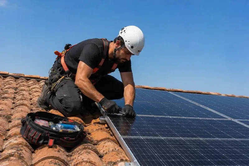Maintenance et monitoring de panneaux solaires à Sarzeau